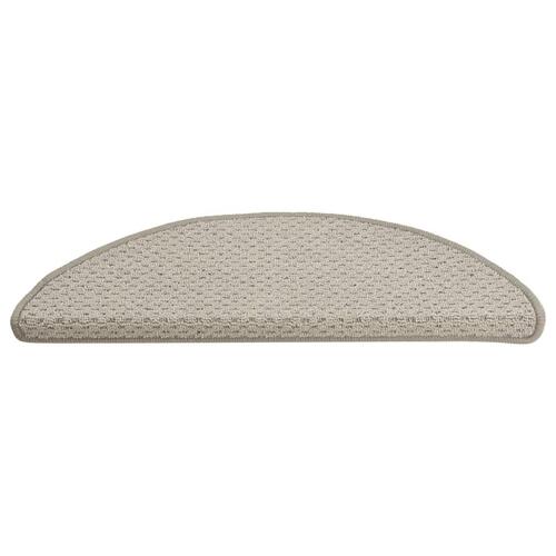Trappemåtter 15 stk. 65x21x4 cm lysegrå