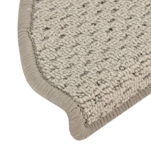 Trappemåtter 15 stk. 65x21x4 cm lysegrå