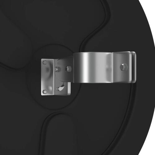 Udendørs konveks trafikspejl Ø45 cm polycarbonat sort