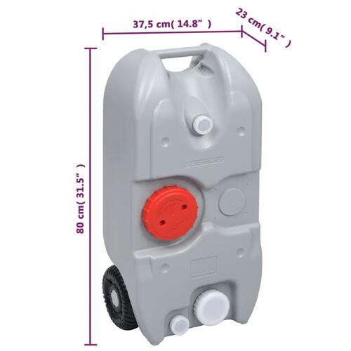 Transportabelt campingtoilet og håndvask med vandbeholder