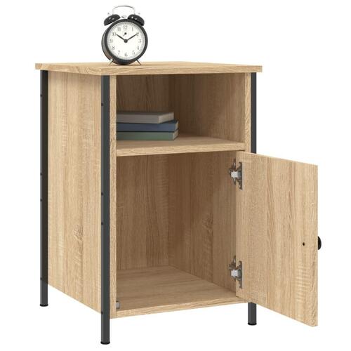 Sengebord 40x42x60 cm konstrueret træ sonoma-eg
