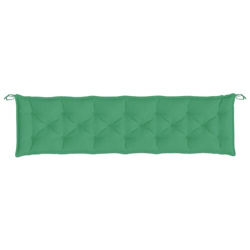 Hynder til havebænk 2 stk. 200x50x7 cm oxfordstof grøn