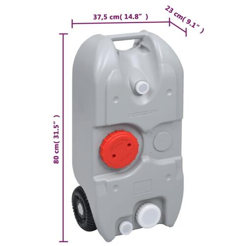 Transportabelt campingtoilet og håndvask med vandbeholder