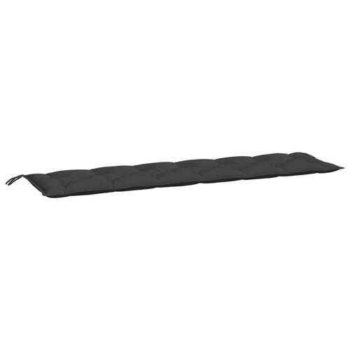 Hynder til havebænk 2 stk. 200x50x7 cm oxfordstof sort