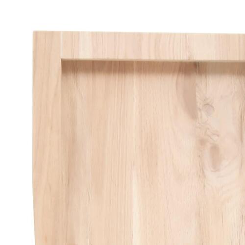 Bordplade 80x60x(2-6)cm naturlig kant ubehandlet massivt træ