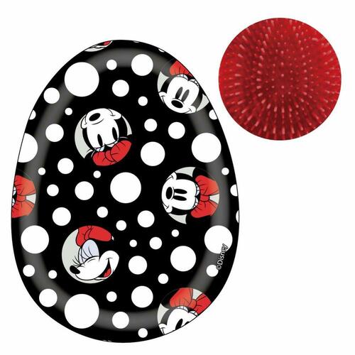 Børste til Glatning af Håret Disney Sort Minnie Mouse 7 x 9 x 4 cm