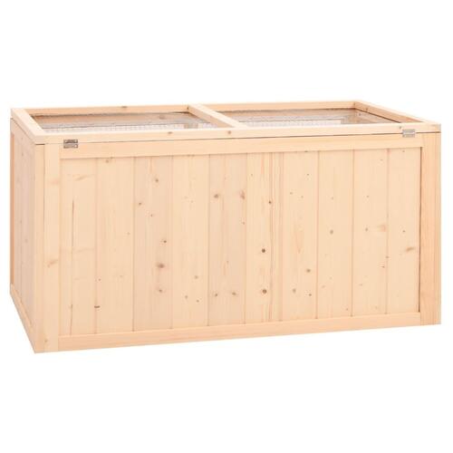 Hamsterbur 89,5x45x45 cm massivt fyrretræ