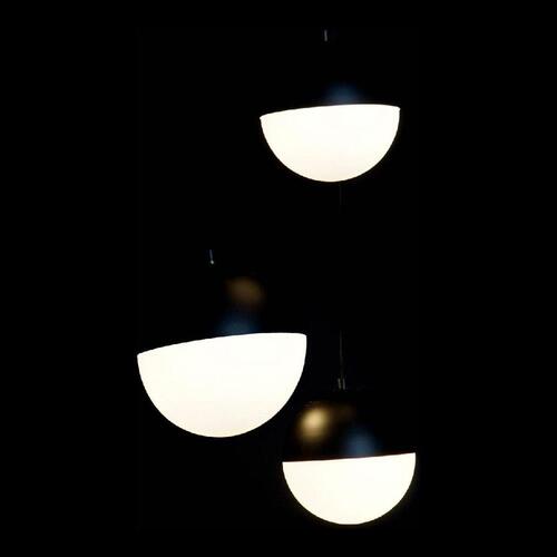 Loftslampe Hvid Sort Metal Krystal 220 V (40 x 40 x 80 cm)