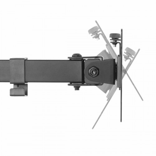V7 DS2FSD-2N skærmholder til bord - dobbelt, op til 32", sort