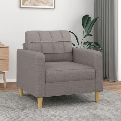 Lænestol 60 cm stof gråbrun