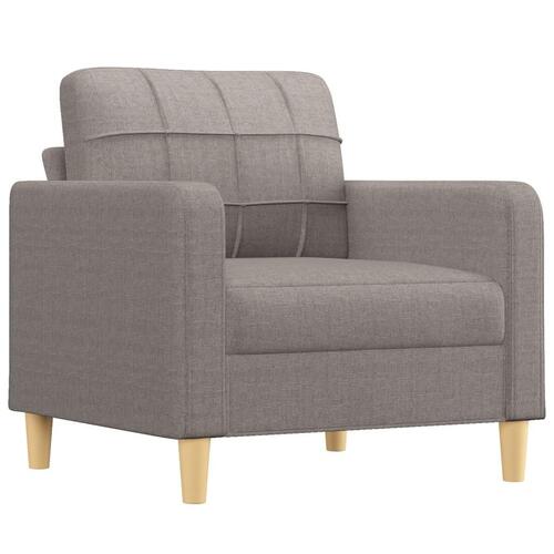 Lænestol 60 cm stof gråbrun