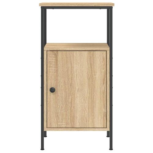 Sengebord 41x31x80 cm konstrueret træ sonoma-eg