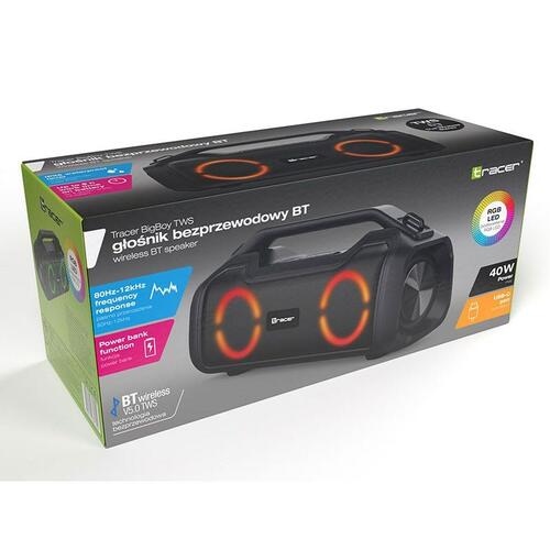 Transportable Bluetooth-højttalere Tracer BigBoy Sort 40 W