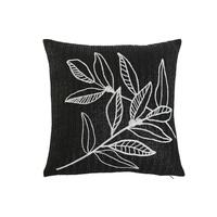 Pude Home ESPRIT Hvid Sort 42 x 15 x 42 cm