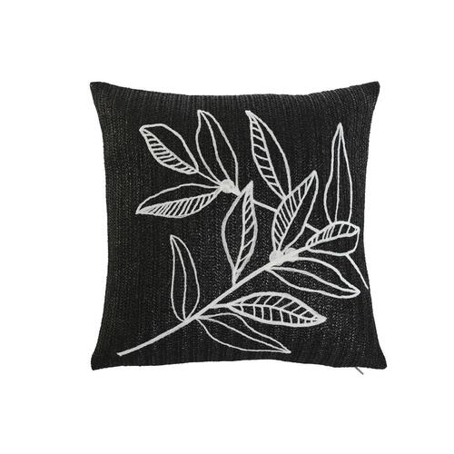 Pude Home ESPRIT Hvid Sort 42 x 15 x 42 cm