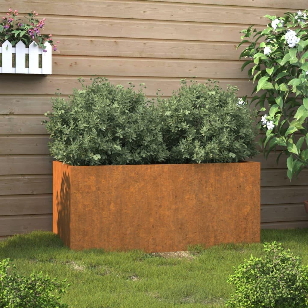 Plantekasse 62x30x29 cm cortenstål