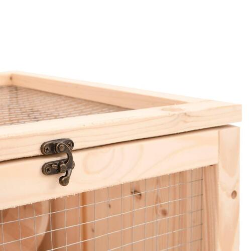 Hamsterbur 81x40x60 cm massivt fyrretræ