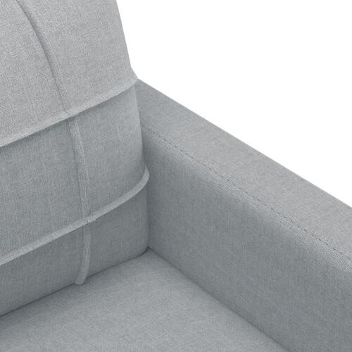 3-personers sofa 180 cm stof lysegrå
