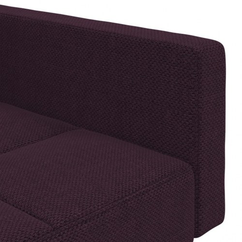 2-personers sovesofa med 2 puder stof lilla