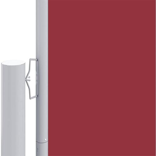 Sammenrullelig sidemarkise 160x1000 cm rød