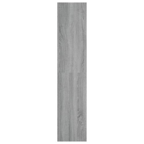 Bogreol/tv-bord 36x30x143 cm konstrueret træ grå sonoma-eg