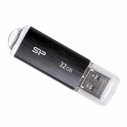 USB-stik Silicon Power SP032GBUF2U02V1K 32 GB USB 2.0 Sort 32 GB