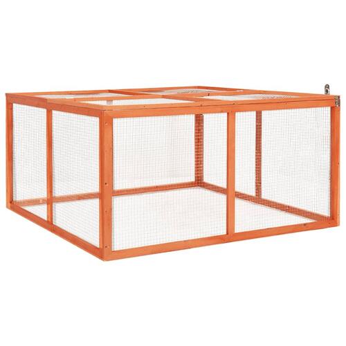 Kaninbur 124x120x60 cm massivt fyrretræ