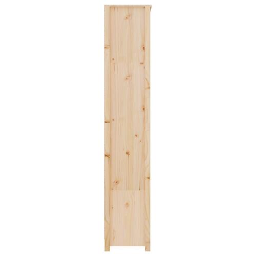 Bogreol 80x35x183 cm massivt fyrretræ