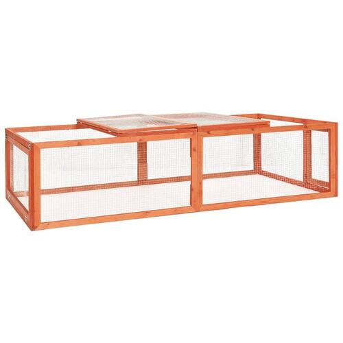 Kaninbur 183x90x46,5 cm massivt fyrretræ
