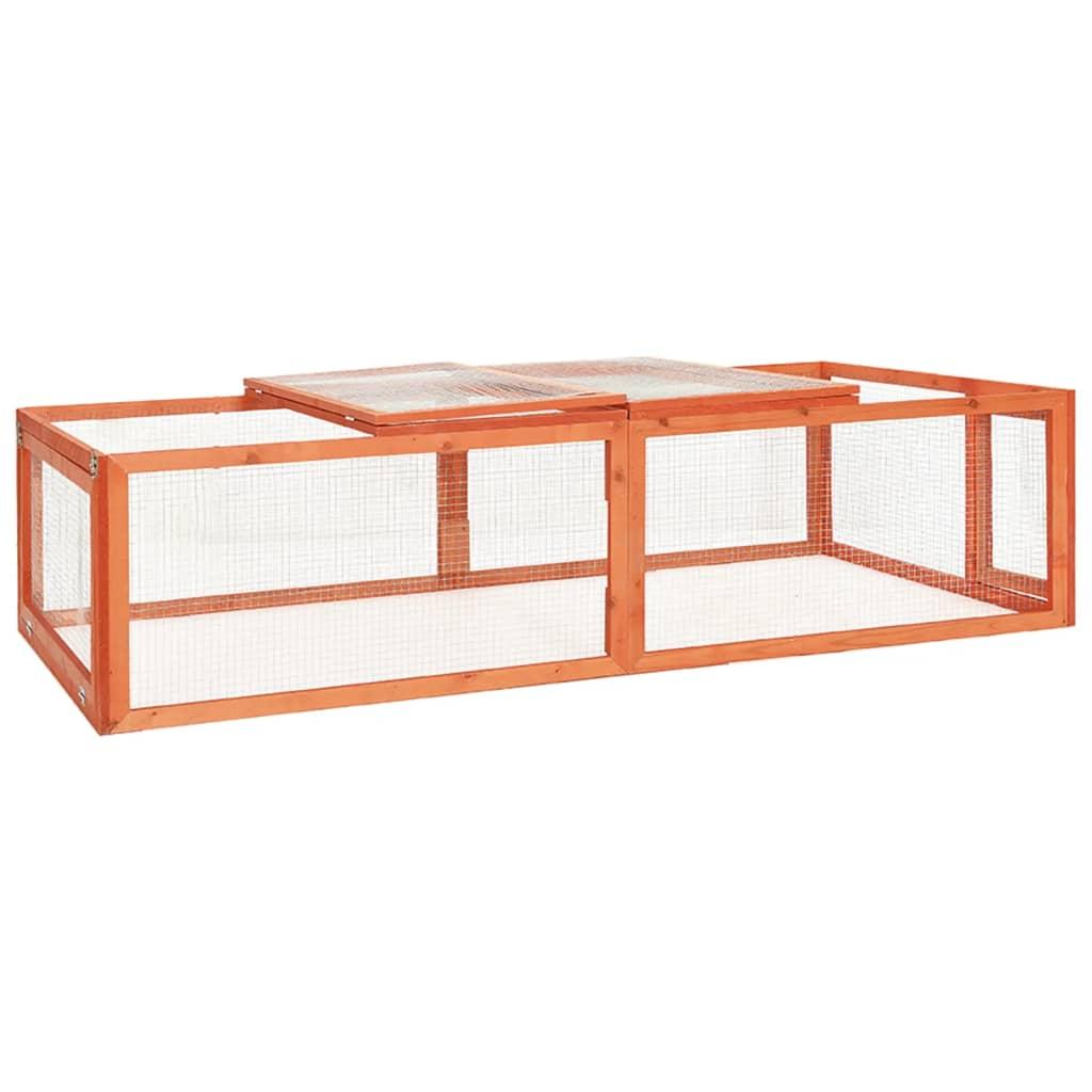 Kaninbur 183x90x46,5 cm massivt fyrretræ