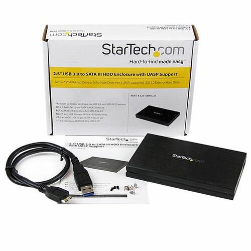 Lomme til harddisk Startech S2510BMU33 2.5"