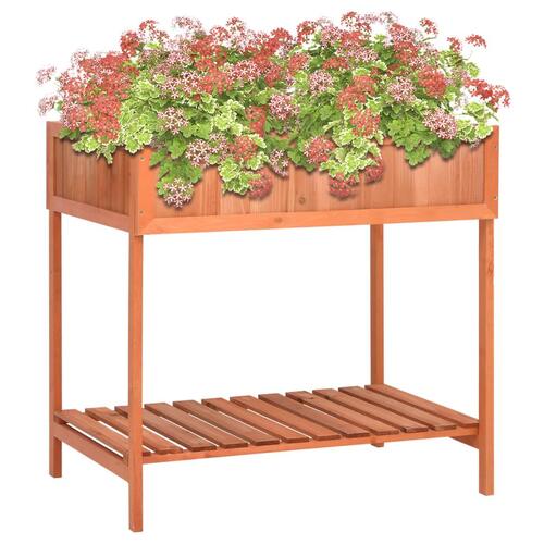 Plantekasse 80x60x80 cm massivt grantræ