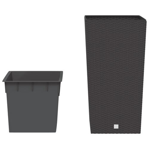 Plantekrukke 21/49 l udtagelig indsats PP rattanlook brun