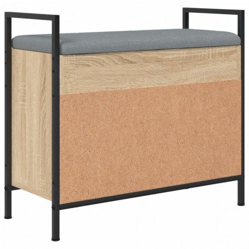 Skobænk 65,5x32x57,5 cm konstrueret træ sonoma-eg