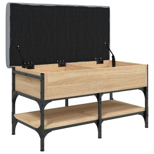 Skobænk 82x42x45 cm konstrueret træ sonoma-eg