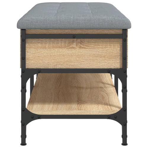 Skobænk 82x42x45 cm konstrueret træ sonoma-eg
