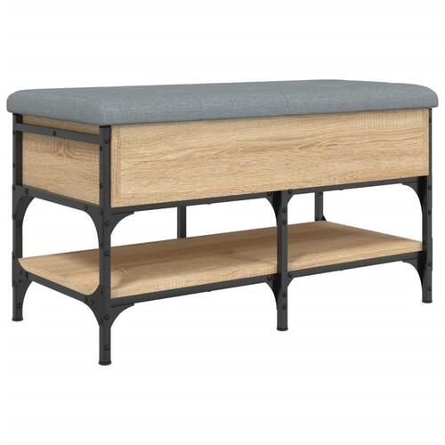 Skobænk 82x42x45 cm konstrueret træ sonoma-eg