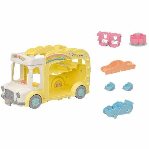 Tilbehør til dukkehus Sylvanian Families 5744 Rainbow Fun Nursery Bus