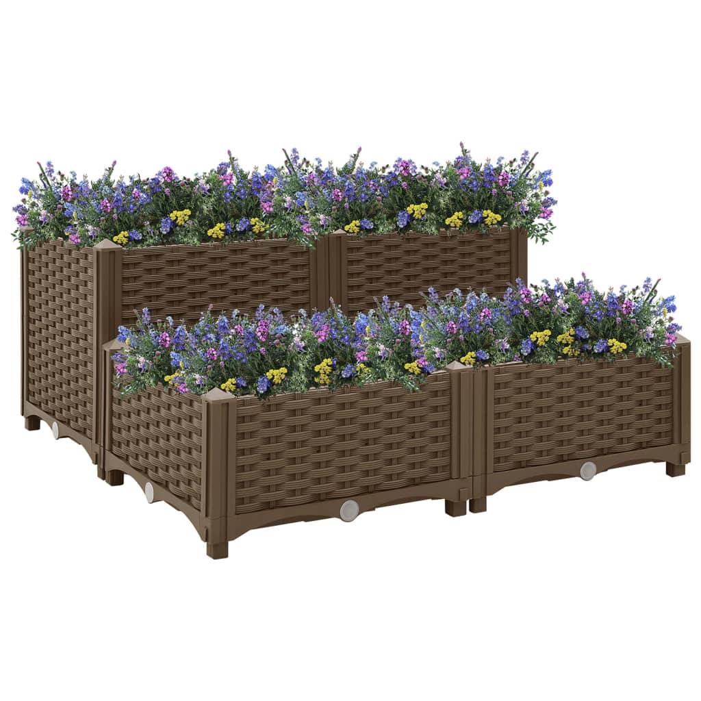 Højbed 80x80x38 cm polypropylen