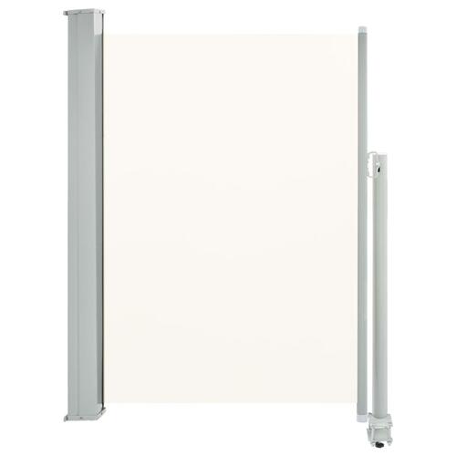Sammenrullelig sidemarkise 100 x 300 cm cremefarvet