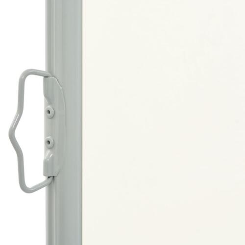 Sammenrullelig sidemarkise 100 x 300 cm cremefarvet