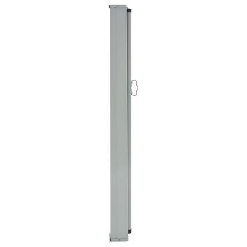 Sammenrullelig sidemarkise til terrassen 100x300 cm grå
