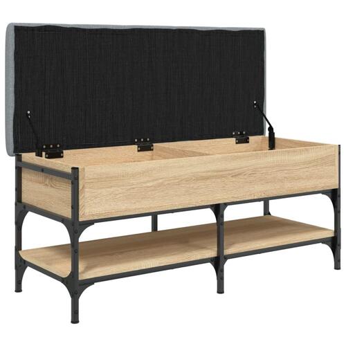 Skobænk 102x42x45 cm konstrueret træ sonoma-eg