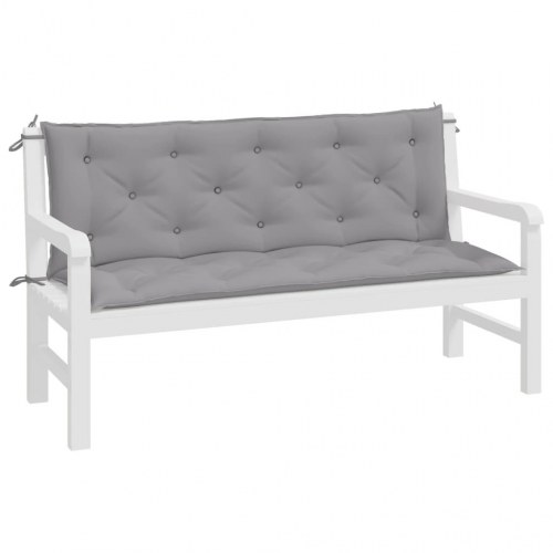 Bænkhynder til havebænk 2 stk. 150 x 50 x 7 cm - grå