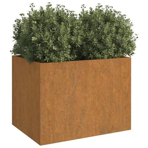 Plantekasse 62x47x46 cm cortenstål