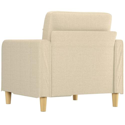 Lænestol 60 cm stof cremefarvet