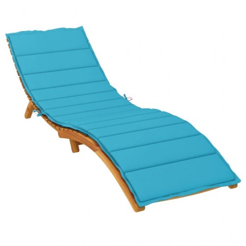 Hynde til liggestol i oxfordstof - turkis, 200 × 50 × 4 cm