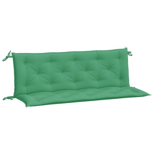 Hynder til havebænk 2 stk. 150x50x7 cm oxfordstof grøn
