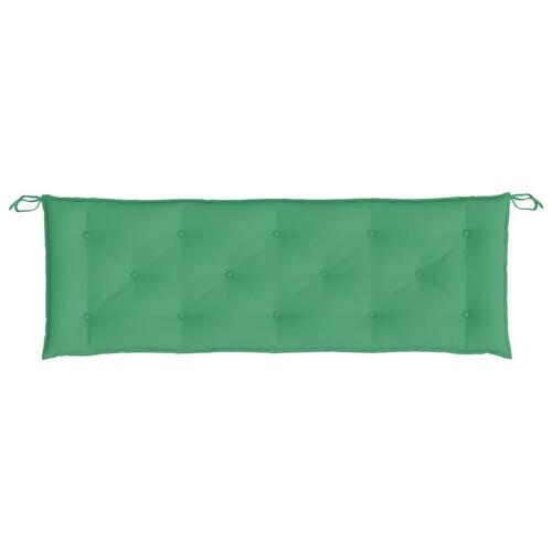 Hynder til havebænk 2 stk. 150x50x7 cm oxfordstof grøn