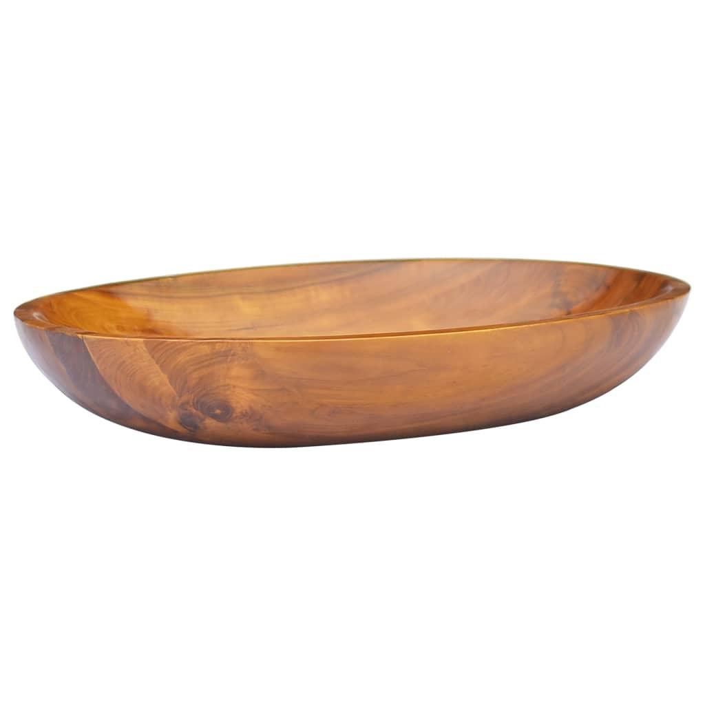 Håndvask 60x40x10 cm massivt teaktræ billede